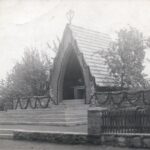 Budowa groty w 1954 roku